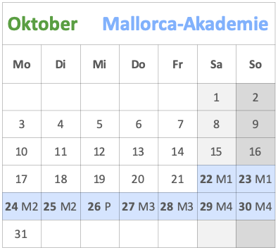 Kalender 1022 Mallorca